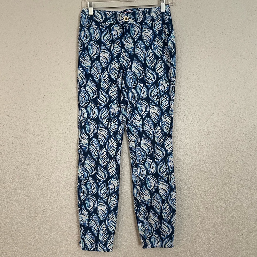 Lilly Pulitzer Keliani Stretch Pant High Tide Navy Drop In Navy Shell